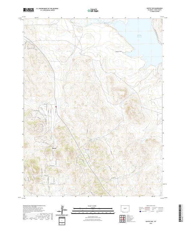 Guffey NW topographic map thumbnail