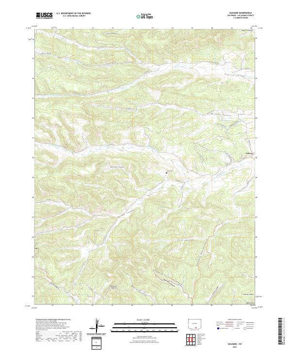 Gulnare topographic map thumbnail