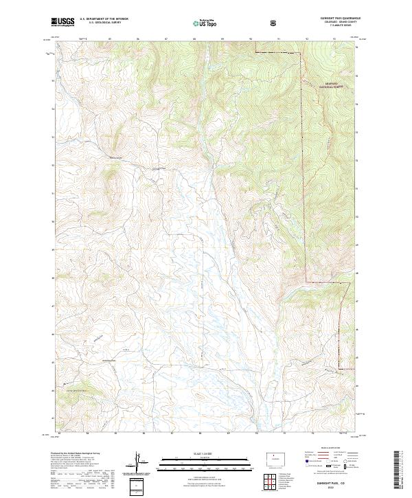 Gunsight Pass topographic map thumbnail