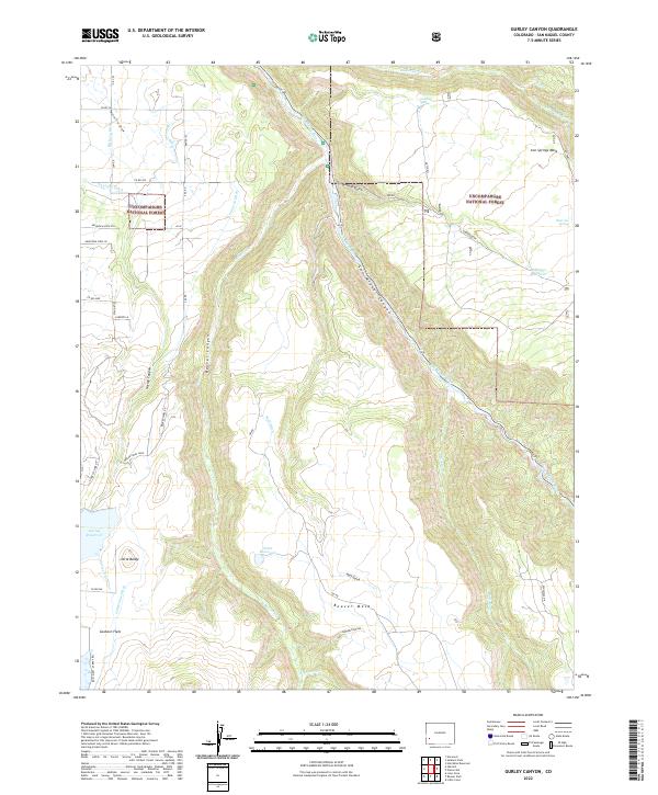 Gurley Canyon topographic map thumbnail