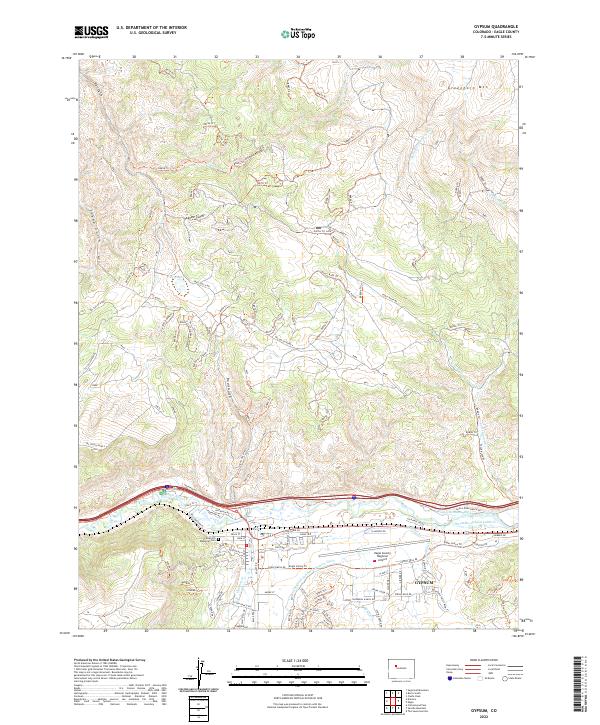 Gypsum topographic map thumbnail