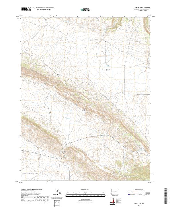 Gypsum Gap topographic map thumbnail