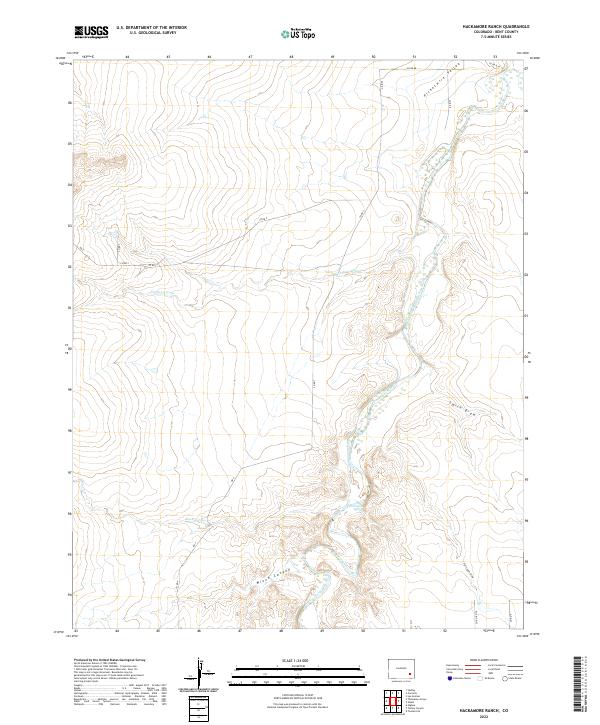 Hackamore Ranch topographic map thumbnail