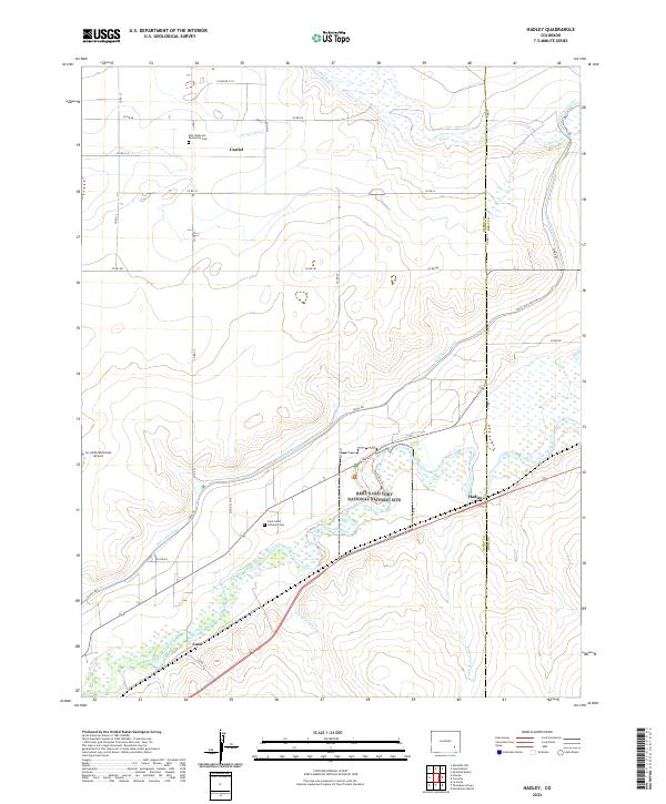 Hadley topographic map thumbnail