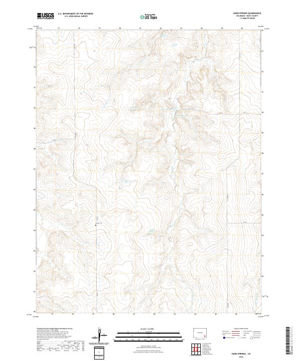 Hand Springs topographic map thumbnail