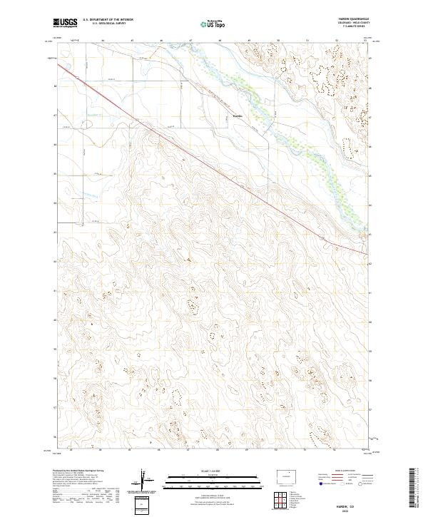 Hardin topographic map thumbnail