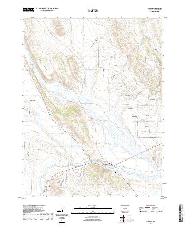 Hartsel topographic map thumbnail