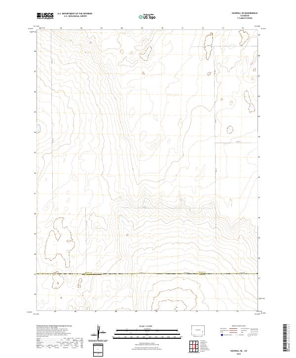 Haswell SE topographic map thumbnail