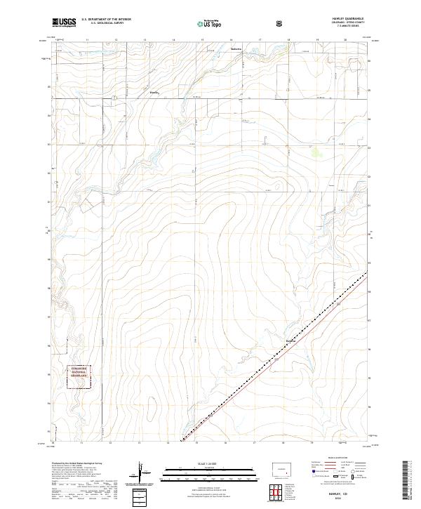 Hawley topographic map thumbnail