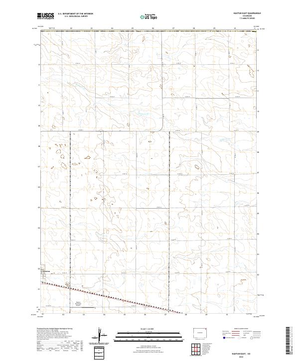 Haxtun East topographic map thumbnail