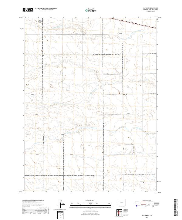 Haxtun SE topographic map thumbnail