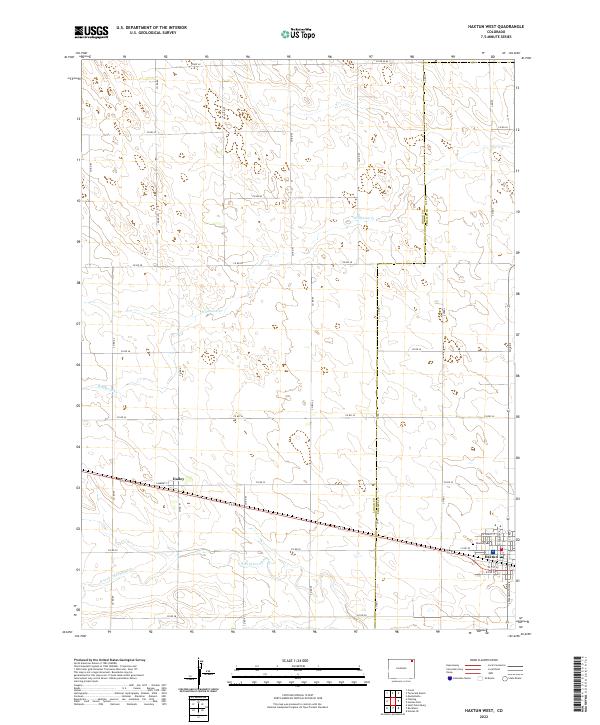 Haxtun West topographic map thumbnail