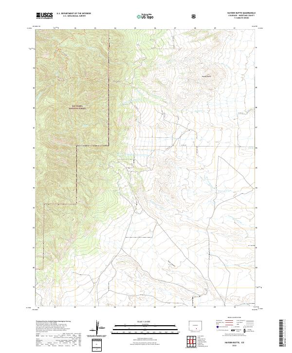 Hayden Butte topographic map thumbnail
