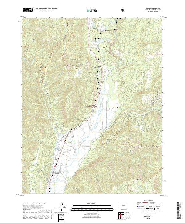 Hermosa topographic map thumbnail