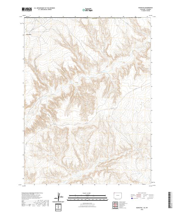 Hiawatha topographic map thumbnail