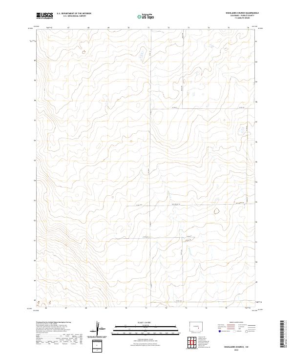 Highlands Church topographic map thumbnail