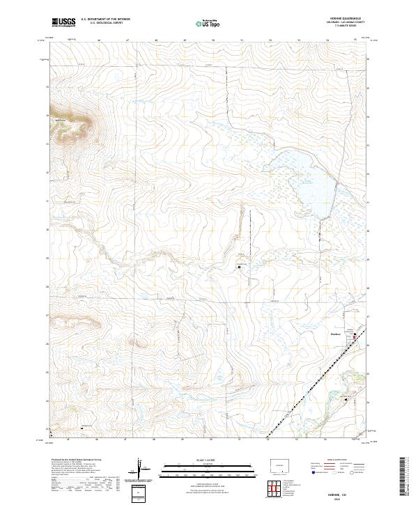 Hoehne topographic map thumbnail