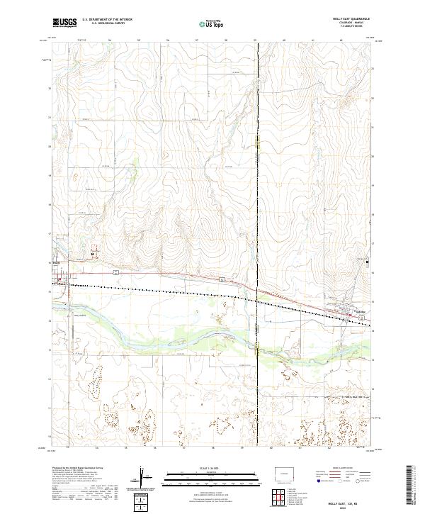 Holly East topographic map thumbnail