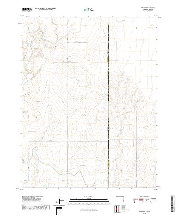 Holly NE topographic map thumbnail
