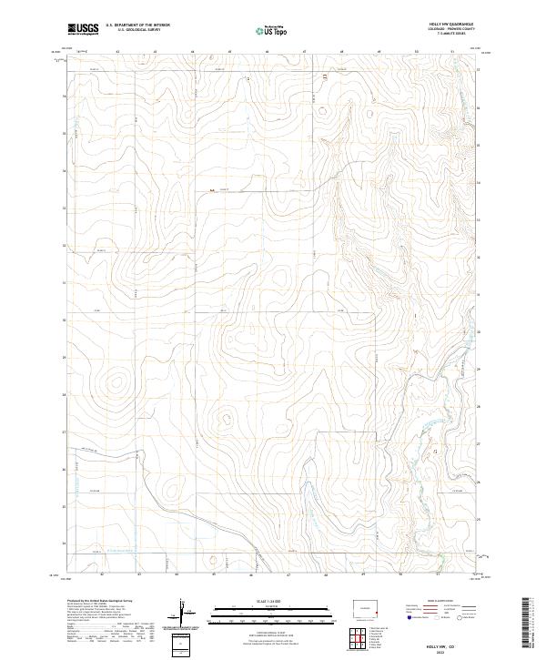 Holly NW topographic map thumbnail