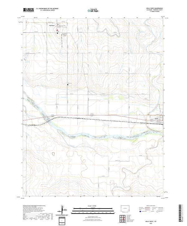 Holly West topographic map thumbnail