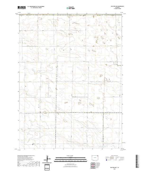 Holyoke NW topographic map thumbnail