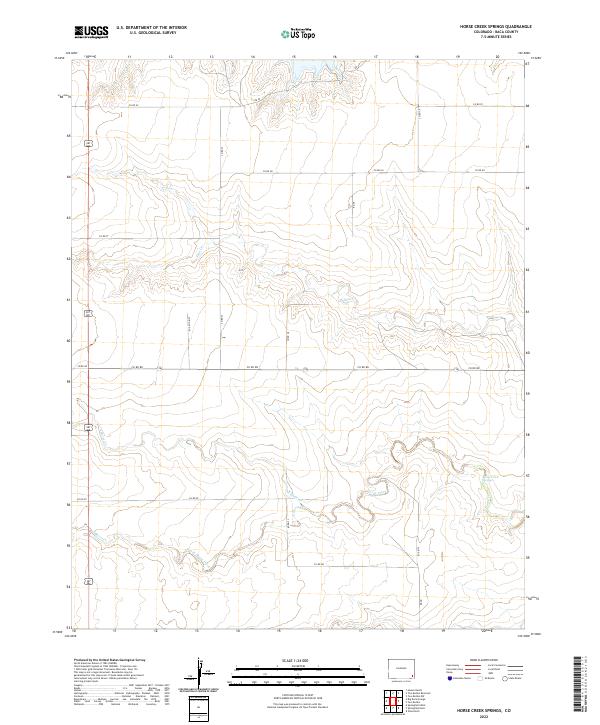 Horse Creek Springs topographic map thumbnail