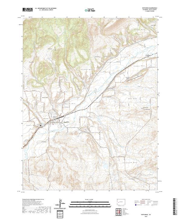 Hotchkiss topographic map thumbnail