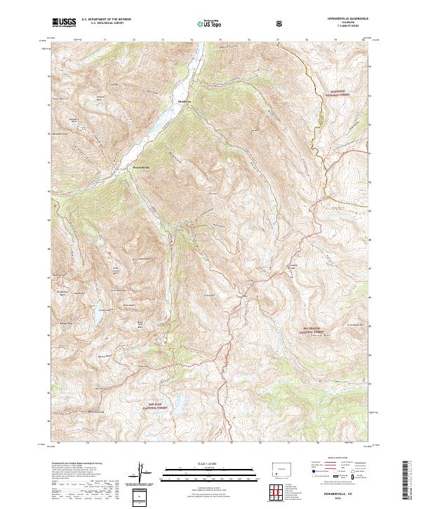 Howardsville topographic map thumbnail