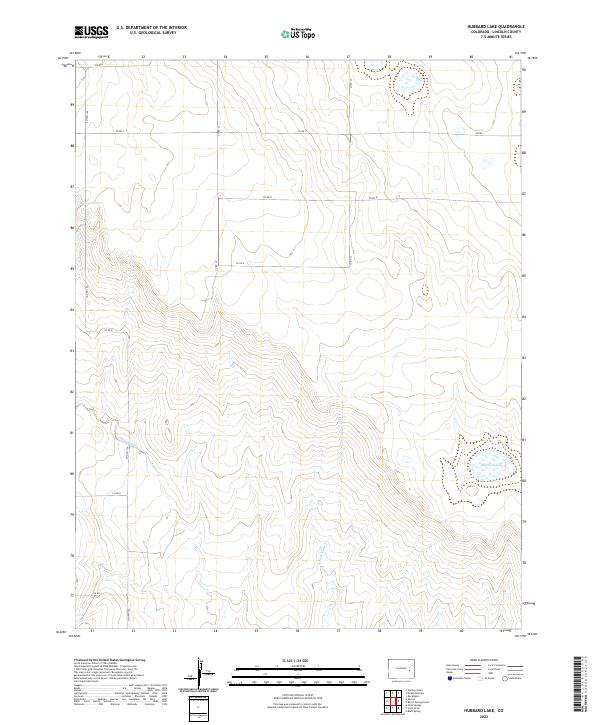 Hubbard Lake topographic map thumbnail