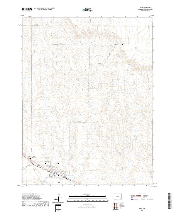 Hugo topographic map thumbnail