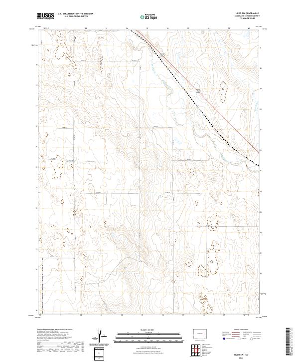 Hugo SW topographic map thumbnail
