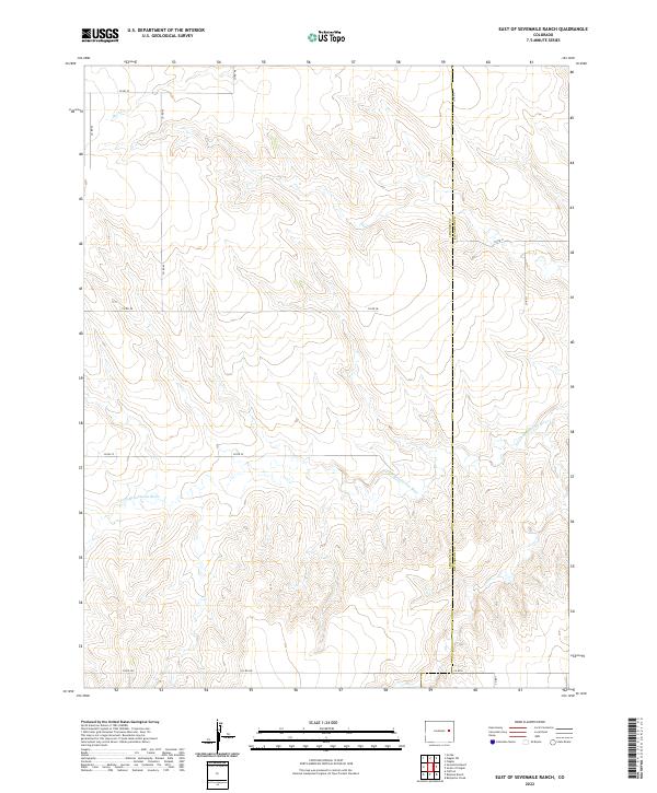 East of Sevenmile Ranch topographic map thumbnail