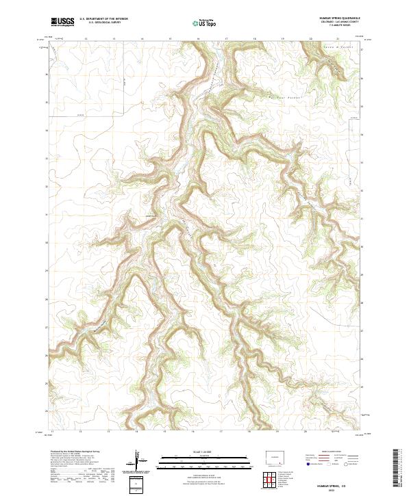 Humbar Spring topographic map thumbnail