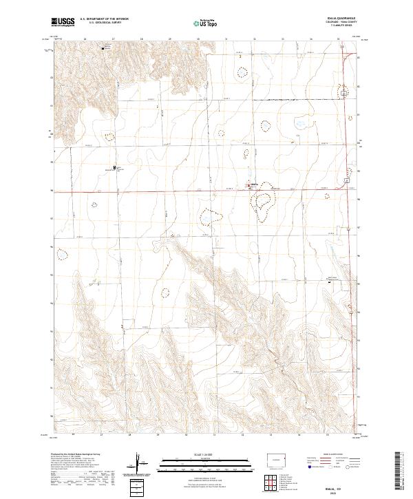 Idalia topographic map thumbnail