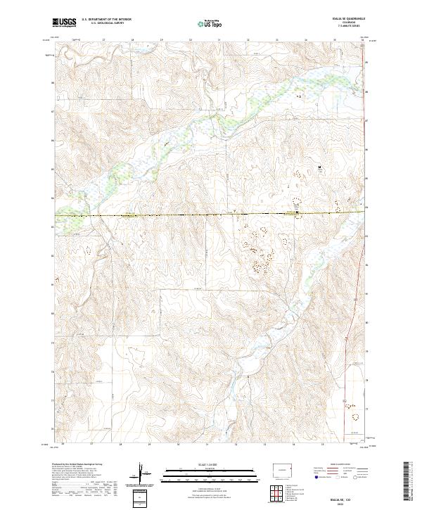 Idalia SE topographic map thumbnail