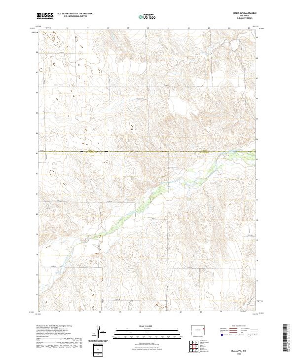 Idalia SW topographic map thumbnail
