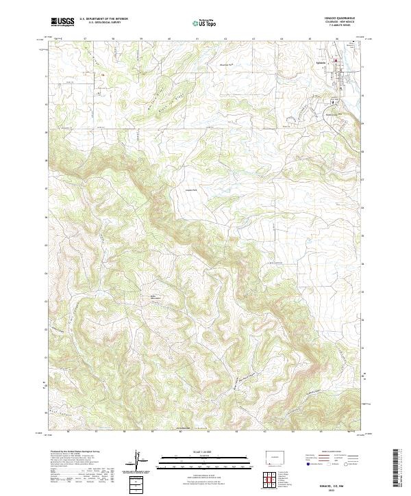 Ignacio topographic map thumbnail