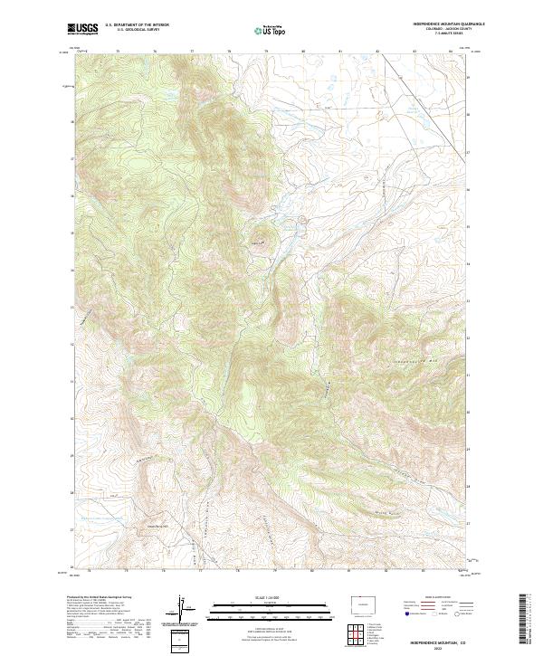 Independence Mountain topographic map thumbnail