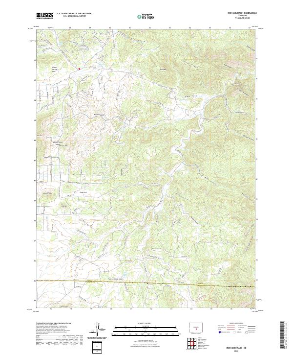 Iron Mountain topographic map thumbnail