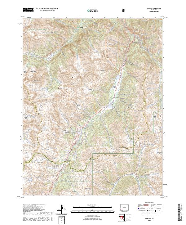 Ironton topographic map thumbnail
