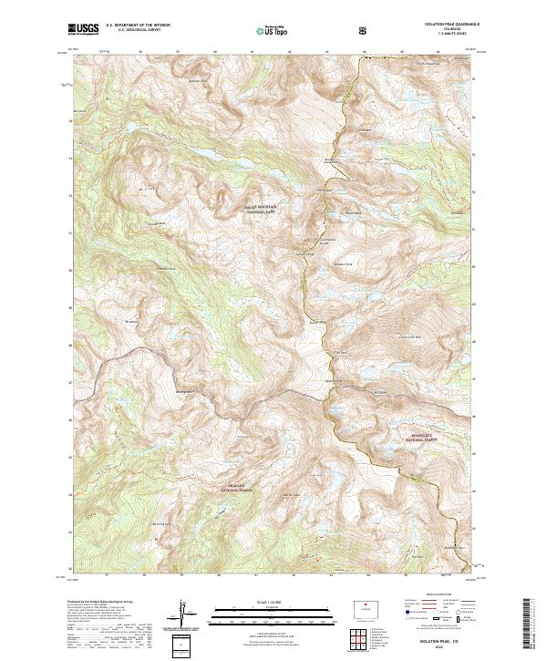Isolation Peak topographic map thumbnail