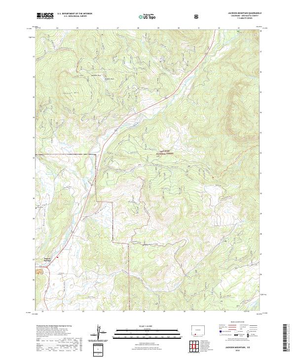 Jackson Mountain topographic map thumbnail