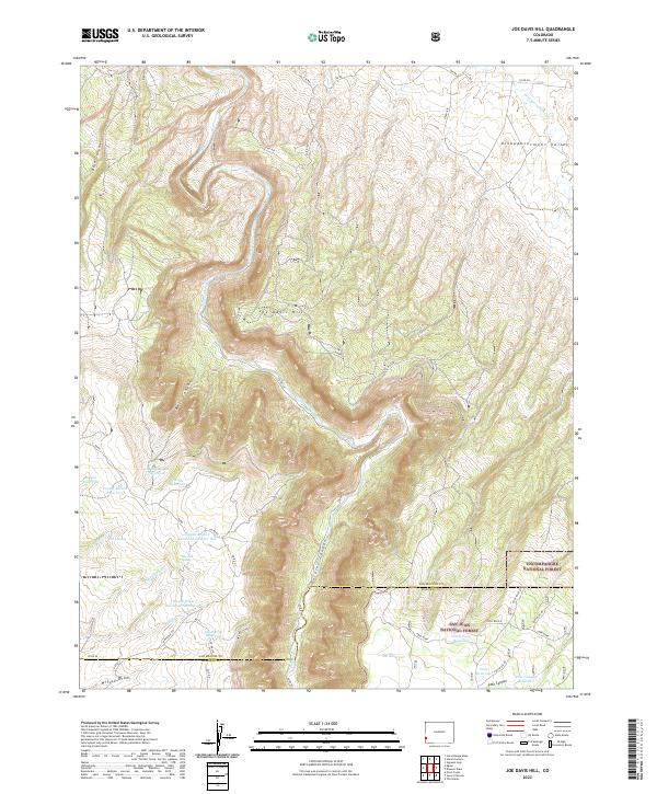 Joe Davis Hill topographic map thumbnail