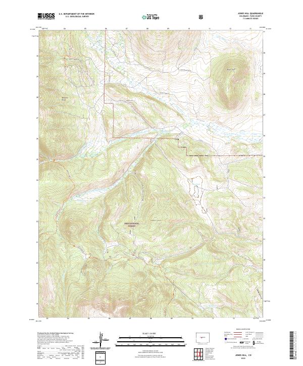 Jones Hill topographic map thumbnail