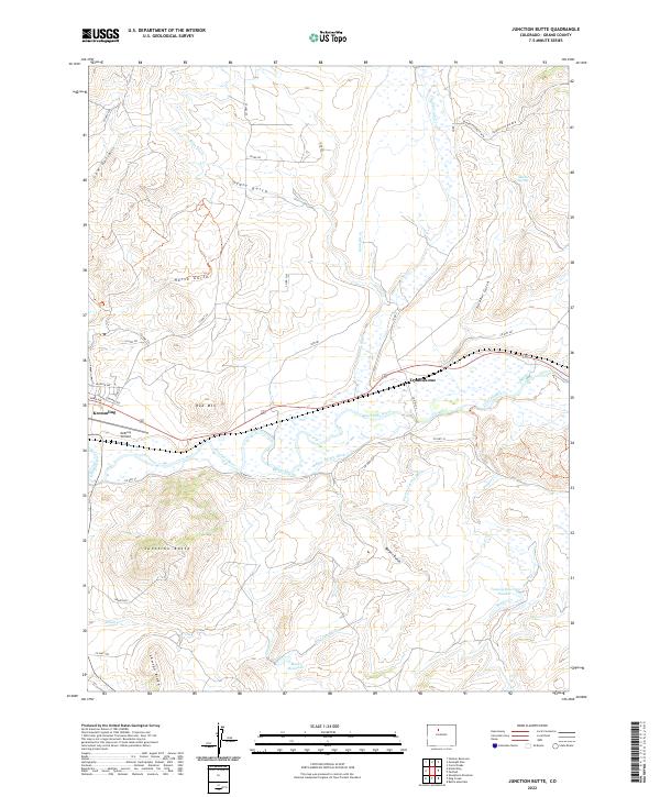 Junction Butte topographic map thumbnail