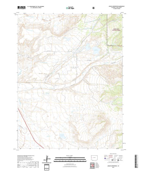 Juniata Reservoir topographic map thumbnail