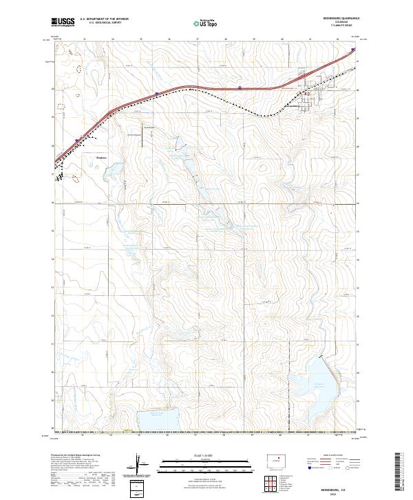 Keenesburg topographic map thumbnail