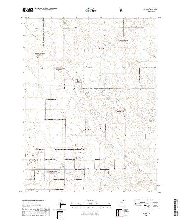 Keota topographic map thumbnail