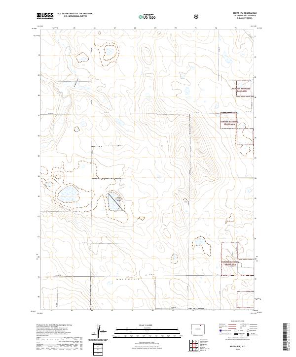 Keota NW topographic map thumbnail